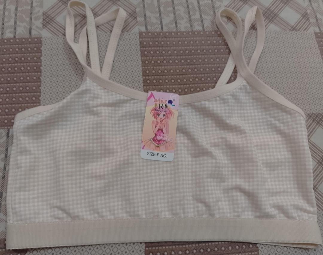 Samina Fashion White Cotton Bra