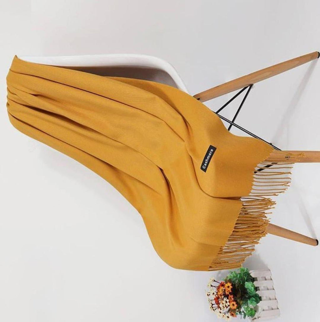 1 Pc Cashmere Plain Stoles - 100% Pure Pashmina Wool | Samina Fashion