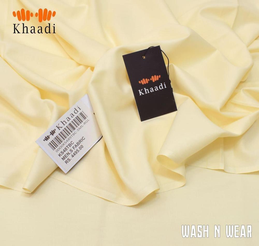 Off-White Men’s Unstitched Wash & Wear Suit – Premium Plain Shalwar Kameez Fabric (4 Yards