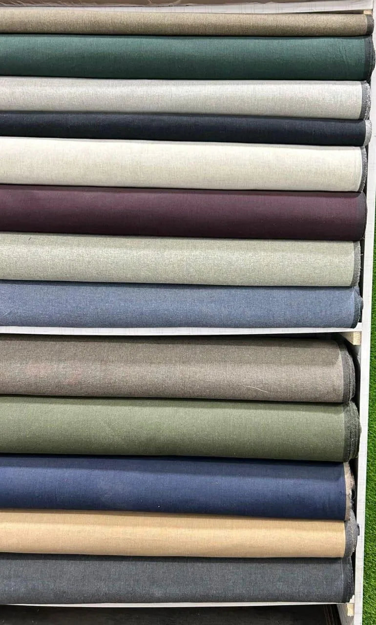 Men's Unstitched Khaddar Plain Suit - Zeen Winter Collection 7 Meter