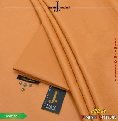 Dar-ul-Qumash Men's Unstitched Soft Cotton Suit - Front Full Embroidery (Cream/Beige)